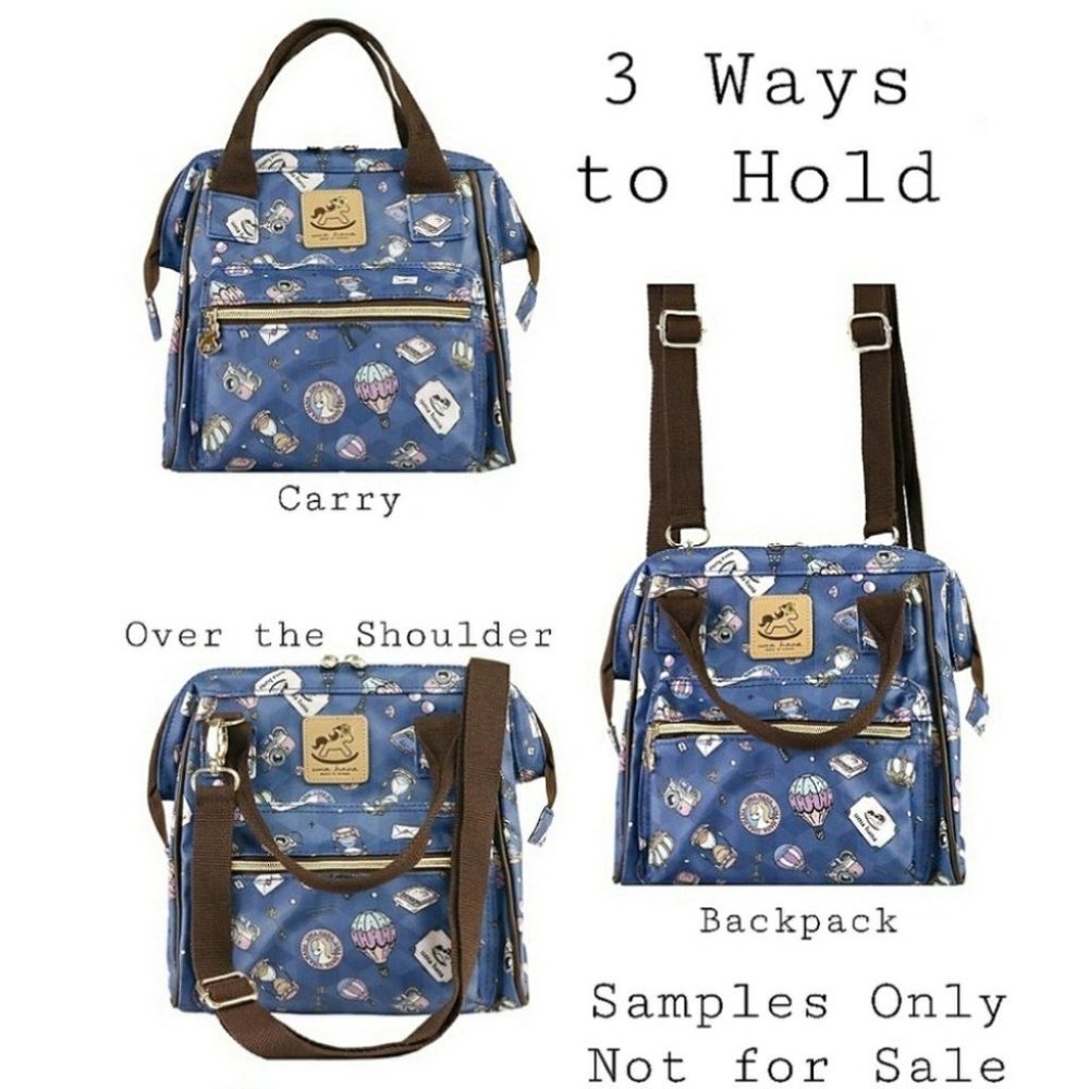Waterproof Convertible Handbag Backpack Crossbody Multifunctional Triple Use - Picture 4 of 16